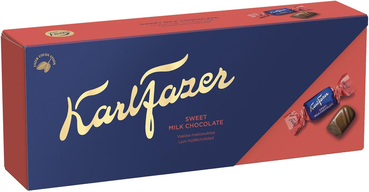 Karl Fazer Sweet Milk Chocolates 250g, 12-Pack - Scandinavian Goods
