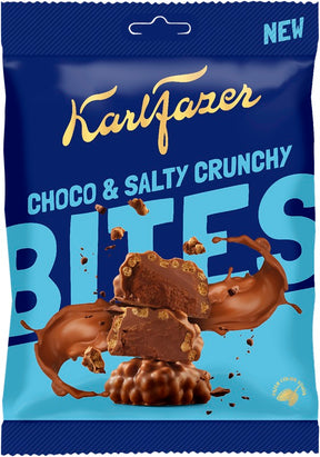 Karl Fazer Choco & Salty Crunchy Bites 94g, 24-Pack - Scandinavian Goods