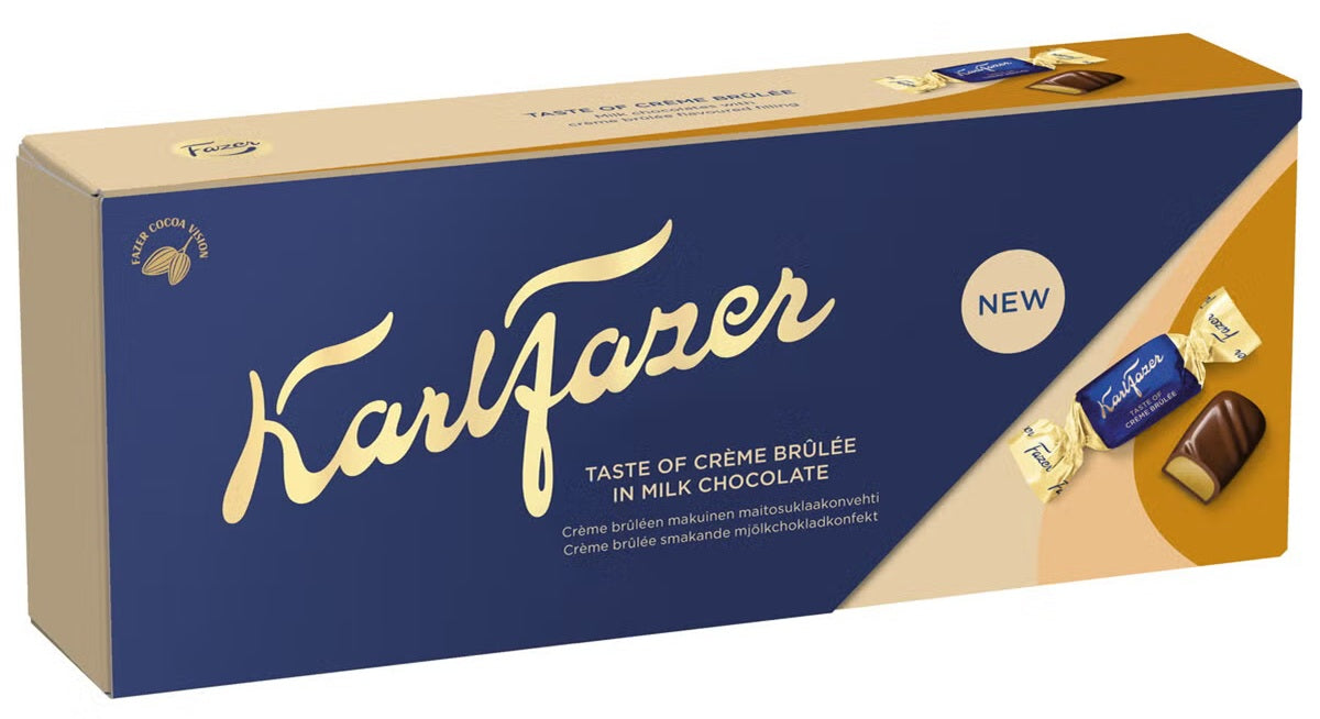 Karl Fazer Crème Brûlée Chocolate Praline 250g - Scandinavian Goods