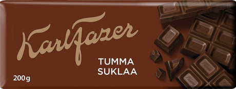 Karl Fazer Dark Chocolate Bar 200g - Scandinavian Goods