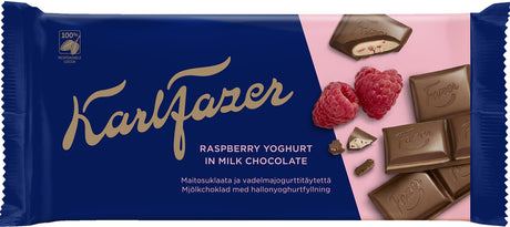 Karl Fazer Raspberry Yoghurt 121g - Scandinavian Goods