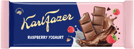 Karl Fazer Raspberry Yoghurt Chocolate Bar 100g - Scandinavian Goods