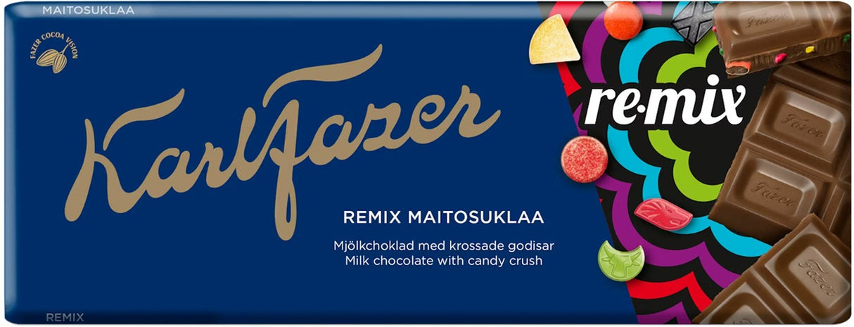 Karl Fazer Re-Mix Chocolate Bar 180g, 22-Pack - Scadinavian Goods