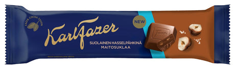 Karl Fazer Salted Hazelnut Chocolate Bar 37g, 35-Pack - Scandinavian Goods