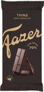 Karl Fazer Thins 70% Dark Chocolate 95g, 18-Pack - Scandinavian Goods
