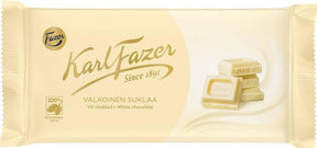 Karl Fazer White Chocolate Bar 131g, 16-Pack - Scandinavian Goods