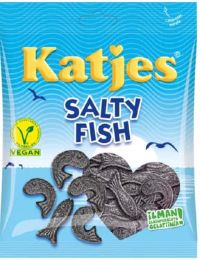 Katjes Salty Fish Licorice Candy 175g, 20-Pack - Scandinavian Goods