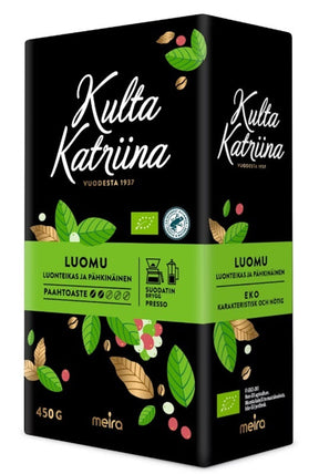 Kulta Katriina Organic Ground Coffee 450g, 12-Pack - Scandinavian Goods