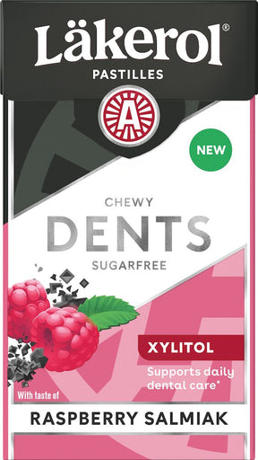 Läkerol Dents Raspberry Salmiak 36g - Scandinavian Goods