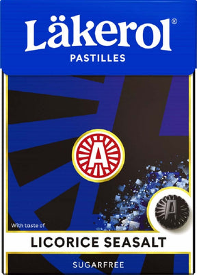 Läkerol Licorice Seasalt 75g, 12-Pack - Scandinavian Goods