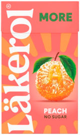 Läkerol More Peach 30g, 16-Pack - Scandinavian Goods