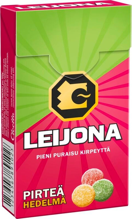 Leijona Pirteä Hedelmä 32g, 24-Pack - Scandinavan Goods
