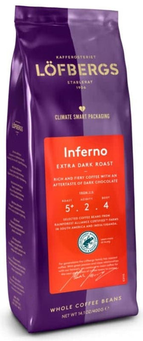 Löfbergs Inferno Coffee Beans 400g, 6-Pack - Scandinavian Goods