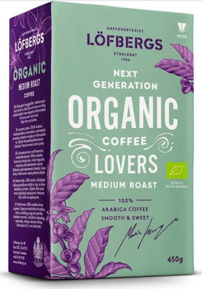 Löfbergs Organic Medium Roast 450g, 6-Pack - Scandinavian Goods