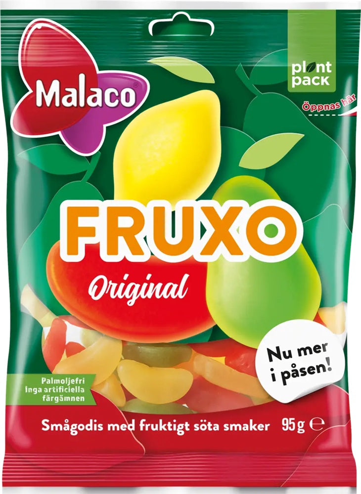 まるまるこ Malaco Fruxo Original 95g | Swedish Fruity Candy