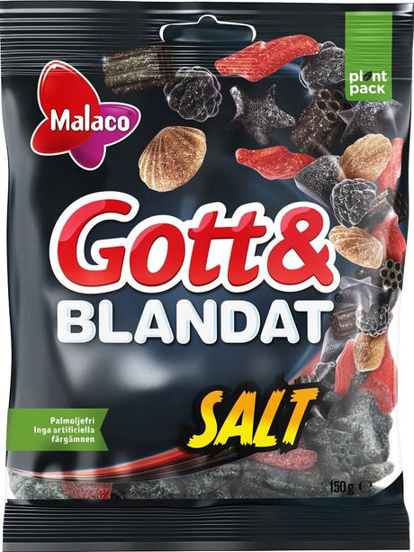 Malaco Gott & Blandat Salt 150g, 14-Pack - Scandinavian Goods