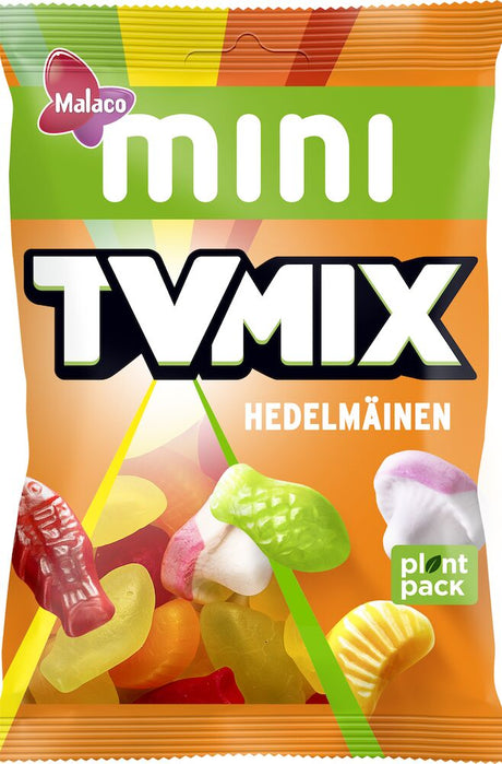 Malaco Mini TV Mix Hedelmäinen 110g, 18-Pack - Scandinavian Goods