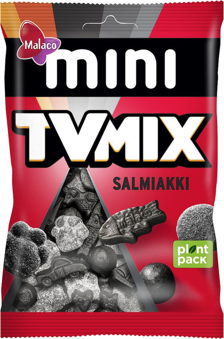 Malaco Mini TV Mix Salmiakki 110g, 18-Pack - Scandinavian Goods