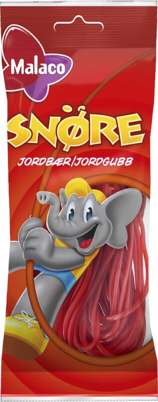 Malaco Snöre Jordgubb 94g, 24-Pack - Scandinavian Goods