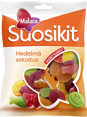 Malaco Suosikit Hedelmä 230g, 21-Pack - Scandinavian Goods