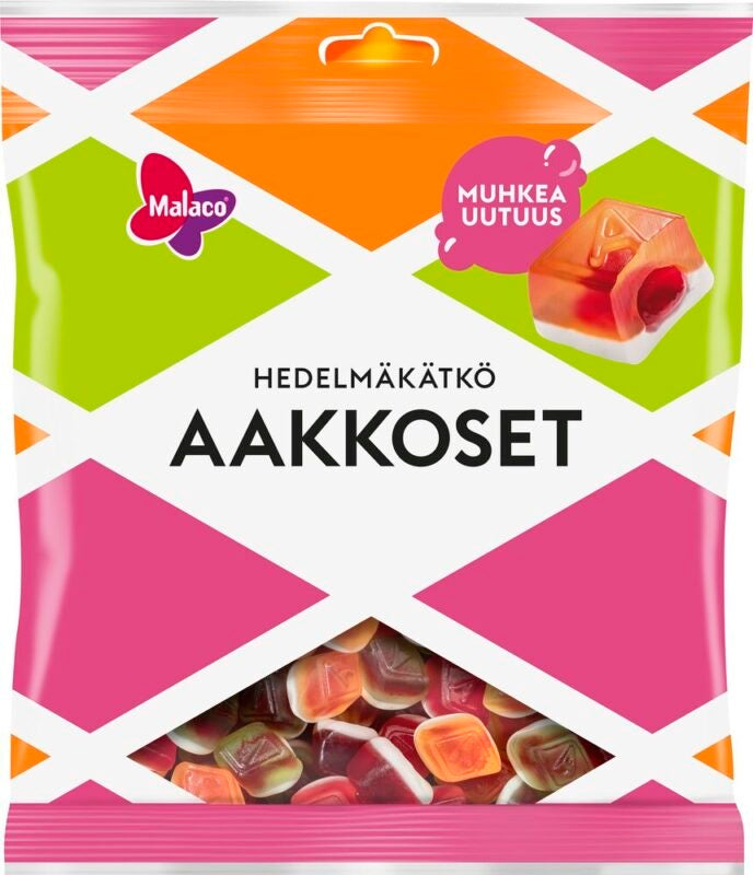Malaco Aakkoset Hedelmäkätkö 280g - Scandinavian Goods