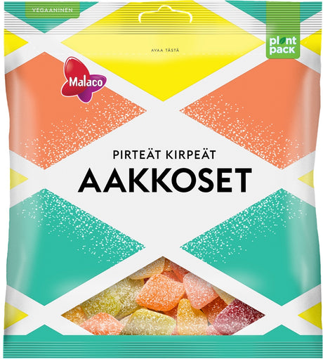 Malaco Aakkoset Pirteät Kirpeät 280g - Scandinavian Goods