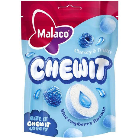 Malaco Chewit Blue Raspberry 115g, 18-Pack - Scandinavian Goods