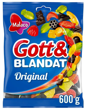 Malaco Gott & Blandat Original 600g, 6-Pack - Scandinavian Goods