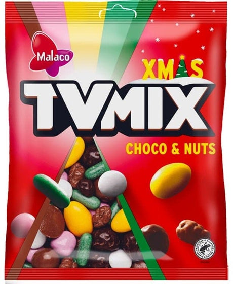 Malaco TV Mix Xmas Choco & Nuts 360g, 6-Pack - Scandinavian Goods