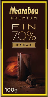 Marabou Premium 70% Cocoa Chocolate Bar 100g - Scandinavian Goods