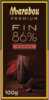Marabou Premium 86% Cocoa Chocolate Bar 100g, 20-Pack - Scandinavian Goods