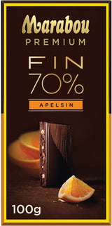 Marabou Premium Apelsin Chocolate Bar 100g, 20-Pack - Scandinavian Goods
