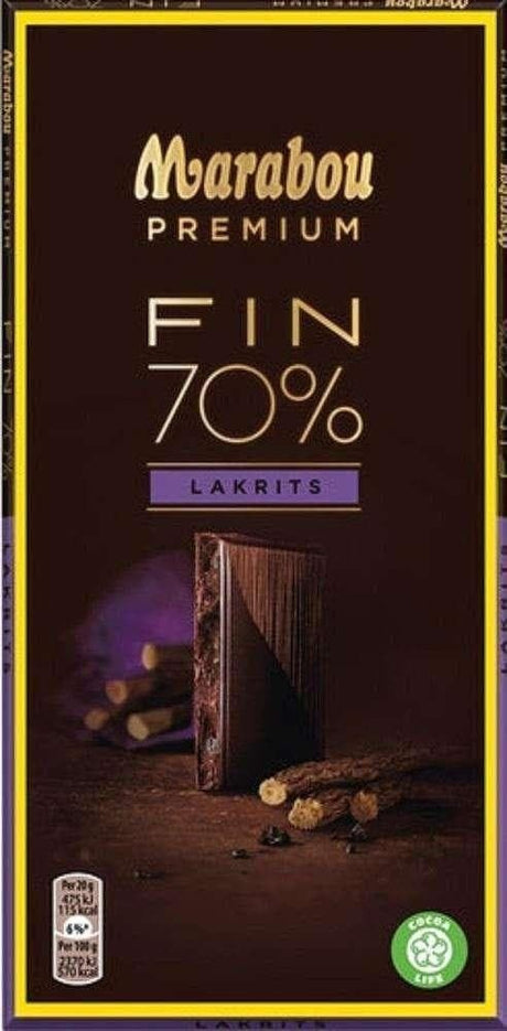 Marabou Premium Lakrits 100g, 20-Pack - Scandinavian Goods