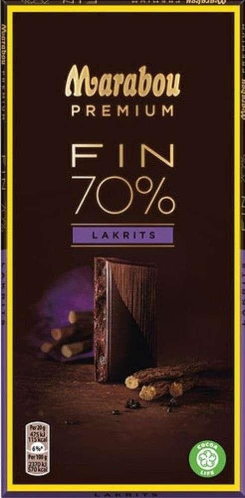 Marabou Premium Lakrits 100g, 20-Pack - Scandinavian Goods
