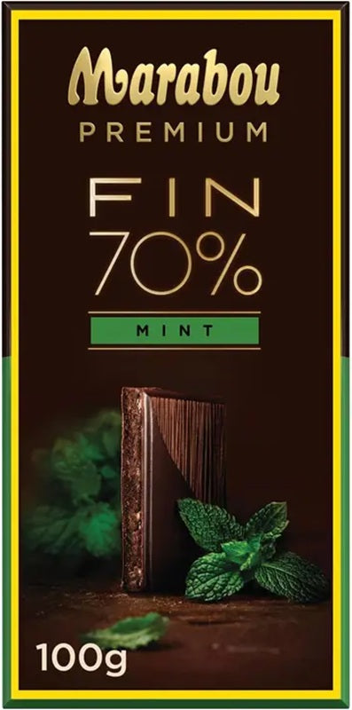 Marabou Premium Mint Chocolate Bar 100g - Scandinavian Goods