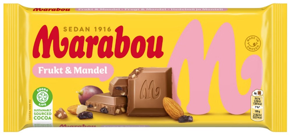 Marabou Frukt & Mandel 200g - Scandinavian Goods