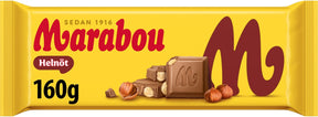Marabou Helnöt Chocolate Bar 160g, 13-Pack - Scandinavian Goods