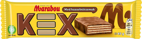 Marabou Kex Chocolate Bar 45g, 45-Pack - Scandinavian Goods