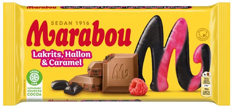 Marabou Lakrits, Hallon & Caramel 185g, 17-Pack - Scandinavian Goods