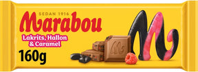 Marabou Lakrits, Hallon & Caramel Chocolate Bar 160g - Scandinavian Goods