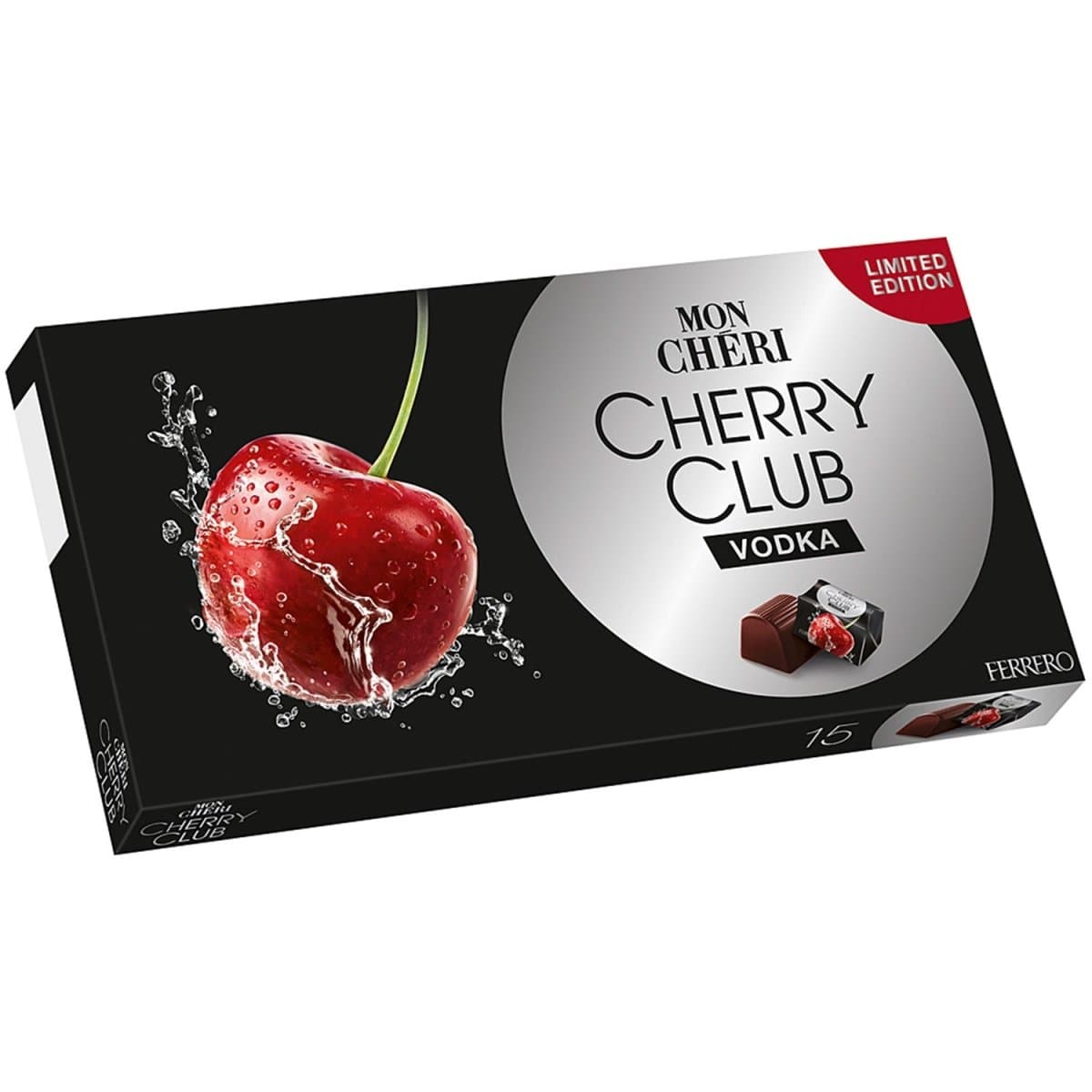 Mon Cheri Cherry Club Vodka 157g, 8-Pack | German Chocolates
