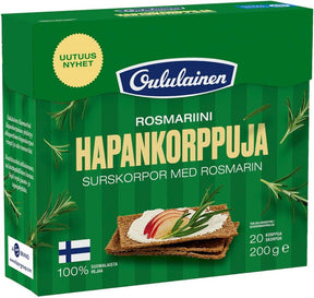Oululainen Rye Crispbread Rosemary 200g, 10-Pack - Scandinavian Goods