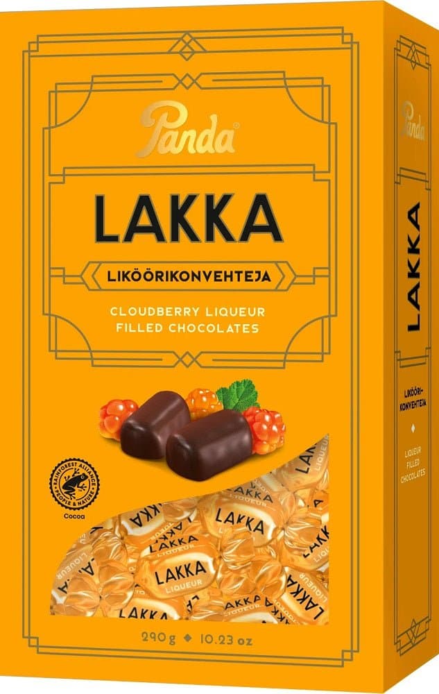 Panda Lakka 290g, 6-Pack | Finnish Dark Chocolates