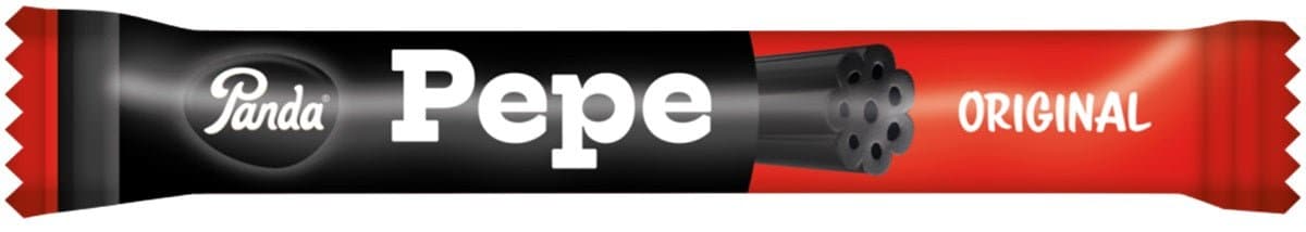 Panda Pepe Original Licorice Stick 32g, 40-Pack | Finnish Sweets