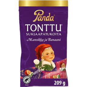 Panda Tonttu Chocolates 209g, 12-Pack - Sandinavian Goods