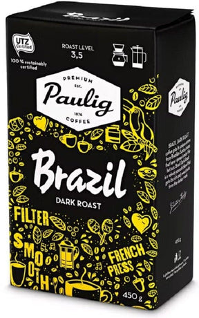 Paulig Brazil Dark Roast Ground Filter Coffee 450g, 12-Pack - Scandinavian Goods