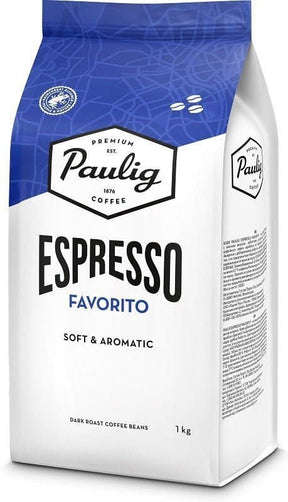 Paulig Espresso Favorito Dark Roast Coffee Beans 1 kg, 4-Pack - Scandinavian Goods