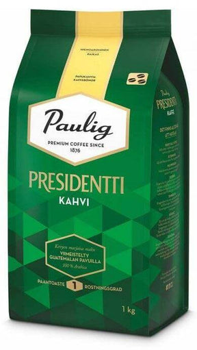 Paulig Presidentti Coffee Beans 1 kg, 4-Pack - Scandinavian Goods