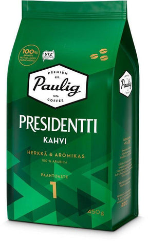 Paulig Presidentti Coffee Beans 450g, 8-Pack - Scandinavian Goods