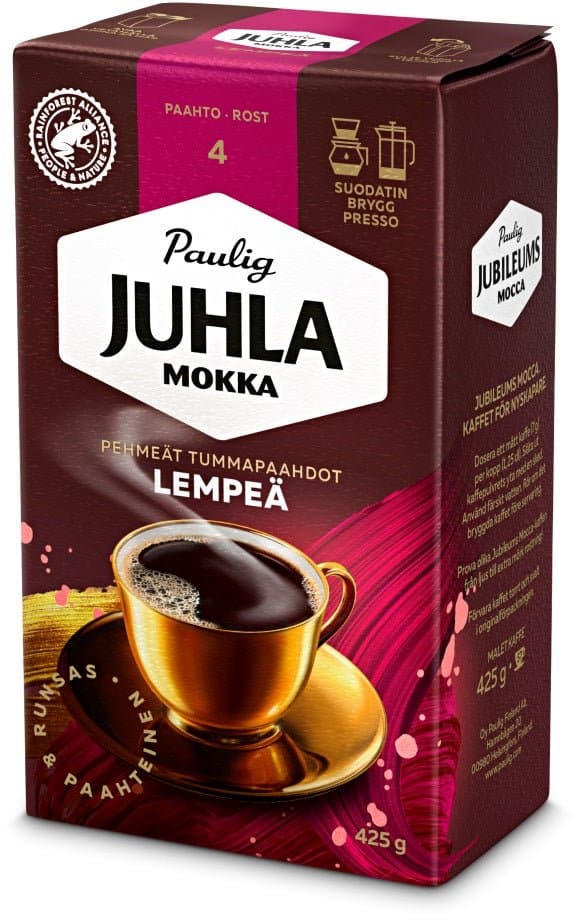 Paulig Juhla Mokka Lempeä Ground Coffee 425g, 12-Pack - Scandinavian Goods